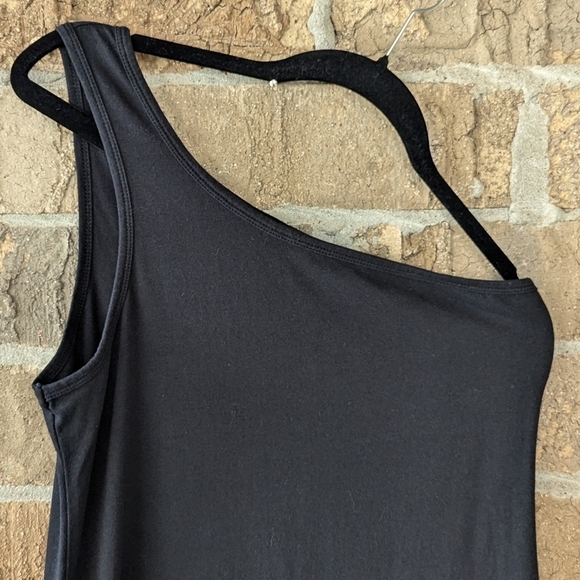 Seafolly One Shoulder Jersey Dress in Black Size 8 - Picture 2 of 7